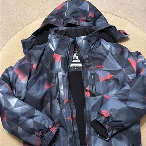 Kamik Kids Puffer Jacket - Black and Red